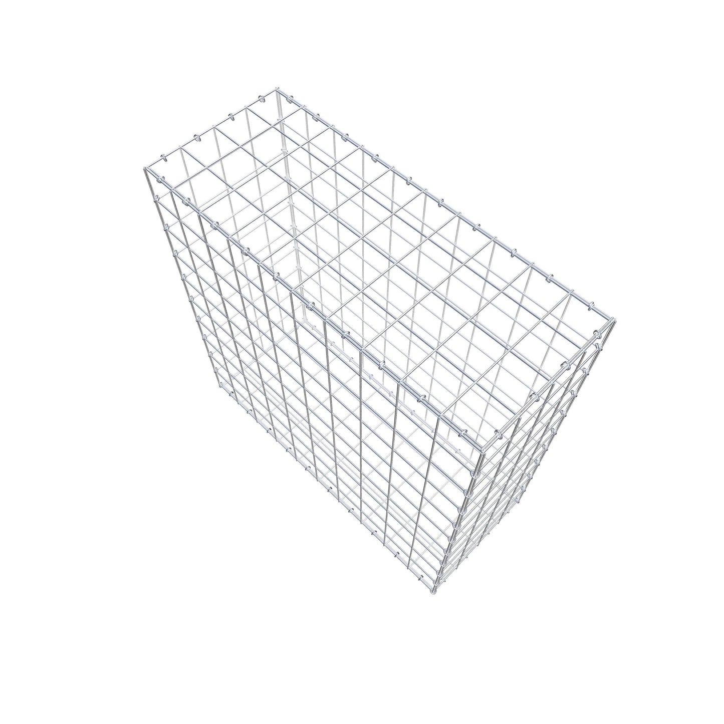 Gabion 100 cm x 100 cm x 40 cm (L x H x P), mailles 10 cm x 10 cm, anneau en C