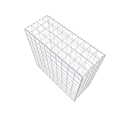 Gabion 100 cm x 100 cm x 40 cm (L x H x P), mailles 10 cm x 10 cm, anneau en C