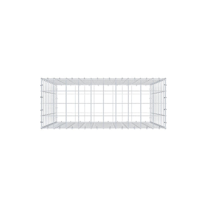 Gabion 100 cm x 100 cm x 40 cm (L x H x P), mailles 10 cm x 10 cm, anneau en C