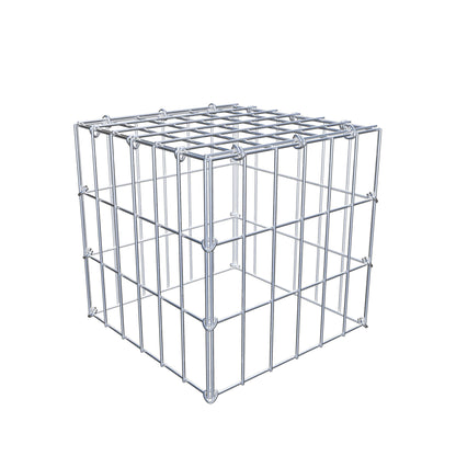 Monteret gabion type 3 30 cm x 30 cm x 30 cm (L x H x D), maskestørrelse 5 cm x 10 cm, C-ring