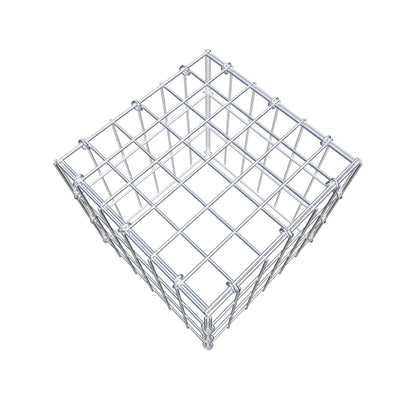 Monteret gabion type 3 30 cm x 30 cm x 30 cm (L x H x D), maskestørrelse 5 cm x 10 cm, C-ring