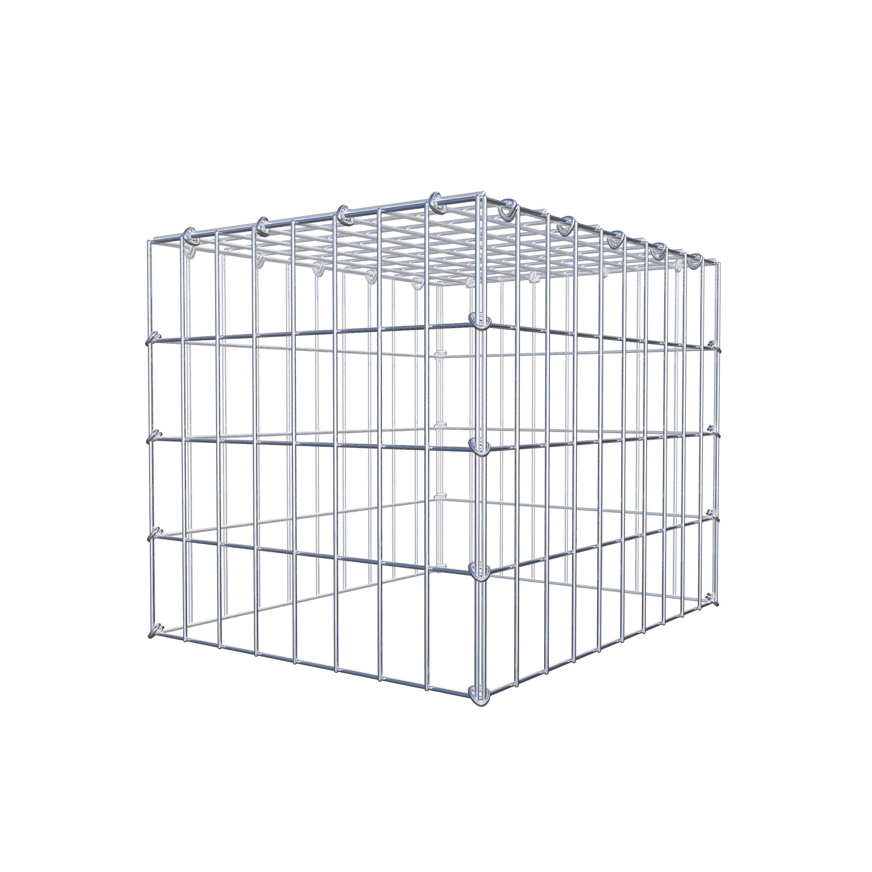 Monteret gabion type 3 50 cm x 40 cm x 40 cm (L x H x D), maskestørrelse 5 cm x 10 cm, C-ring