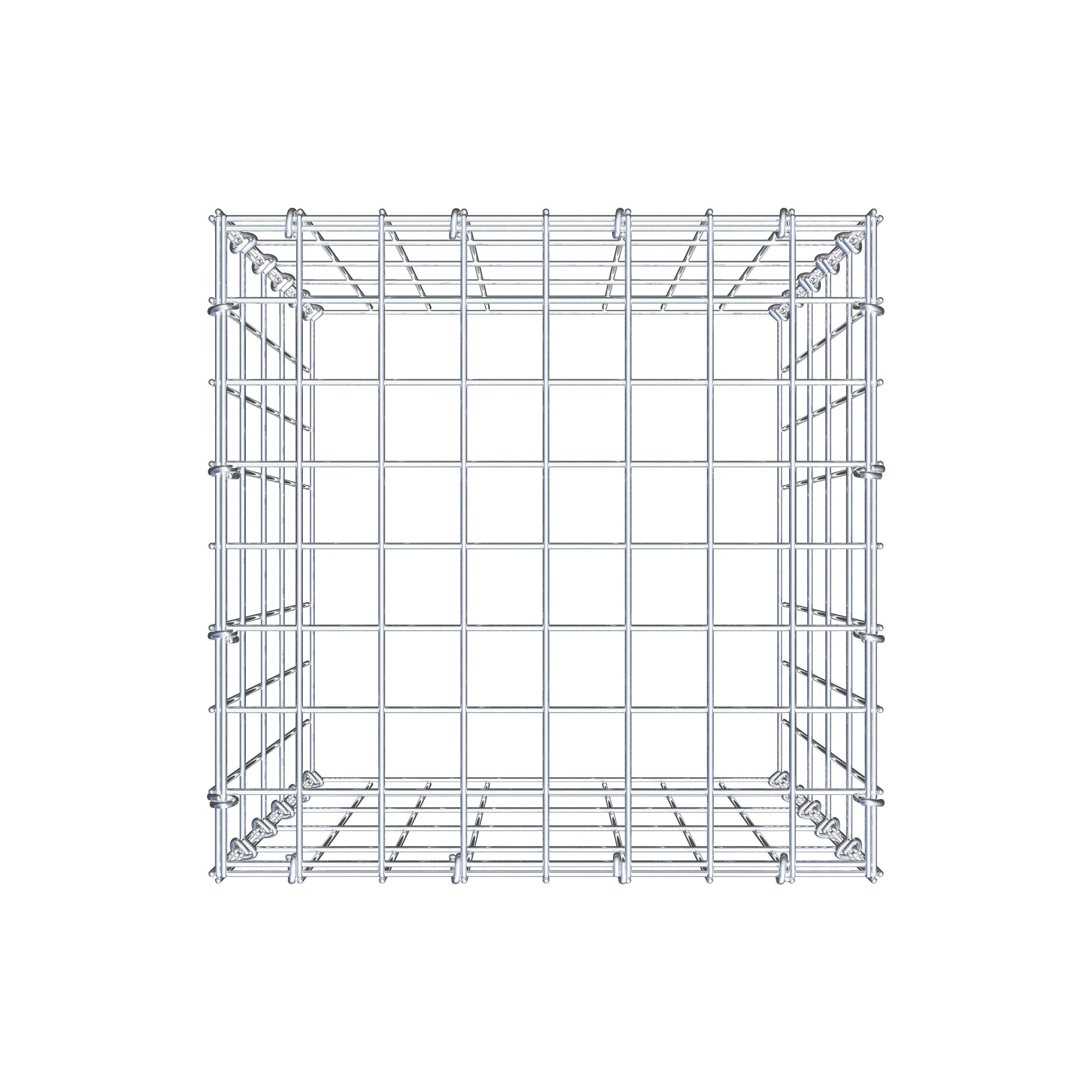 Gabião Tipo 3 50 cm x 40 cm x 40 cm (C x A x P), malhagem 5 cm x 10 cm, anel C