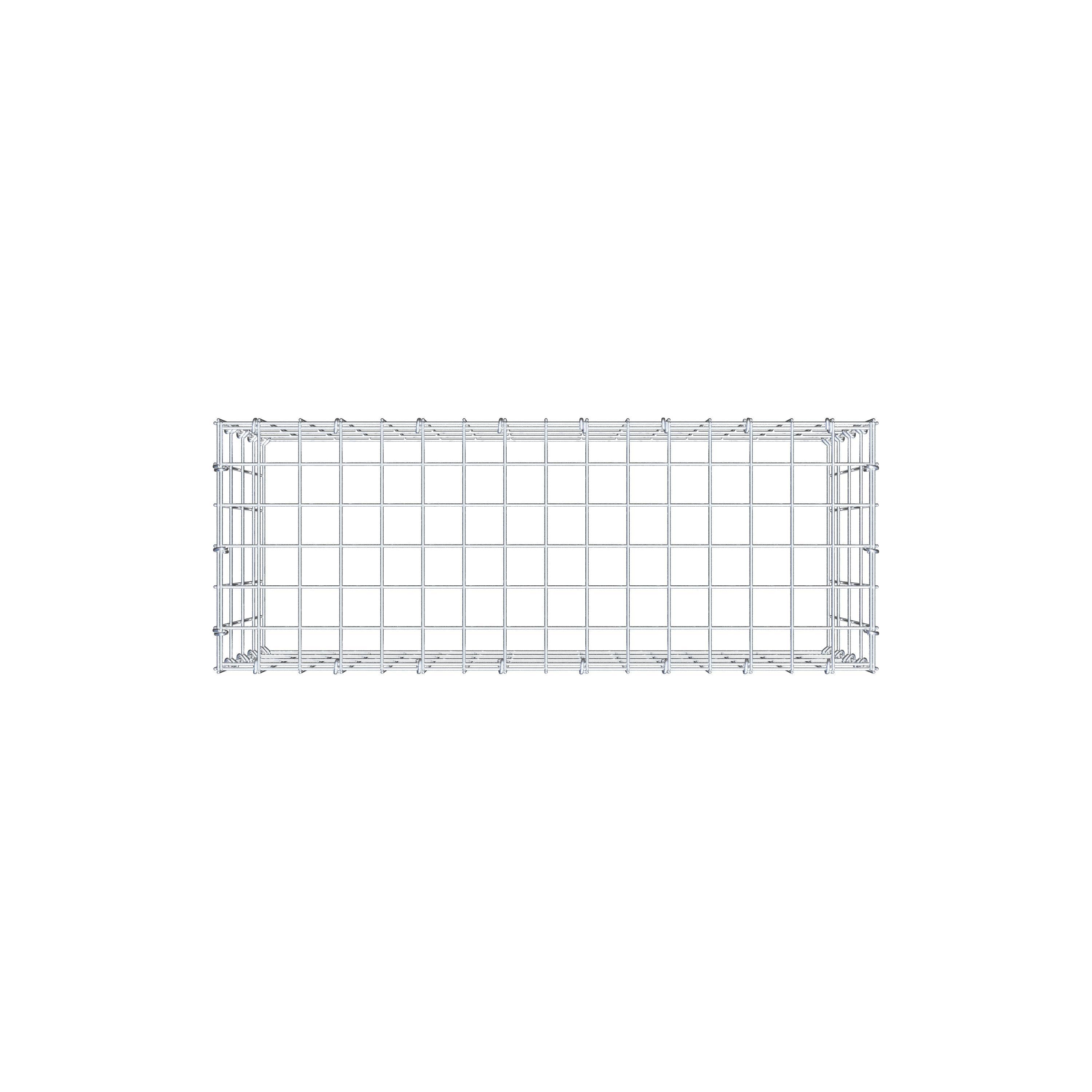 Anbaugabione Typ 3 80 cm x 40 cm x 30 cm (L x H x T), Maschenweite 5 cm x 10 cm, C-Ring