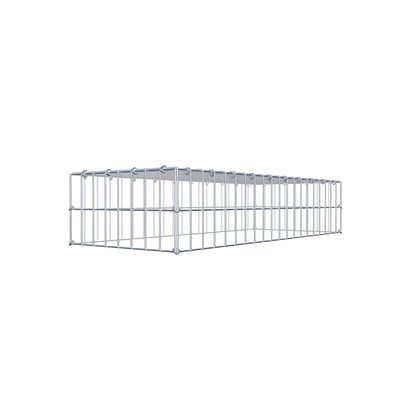 Anbaugabione Typ 3 100 cm x 20 cm x 40 cm (L x H x T), Maschenweite 5 cm x 10 cm, C-Ring