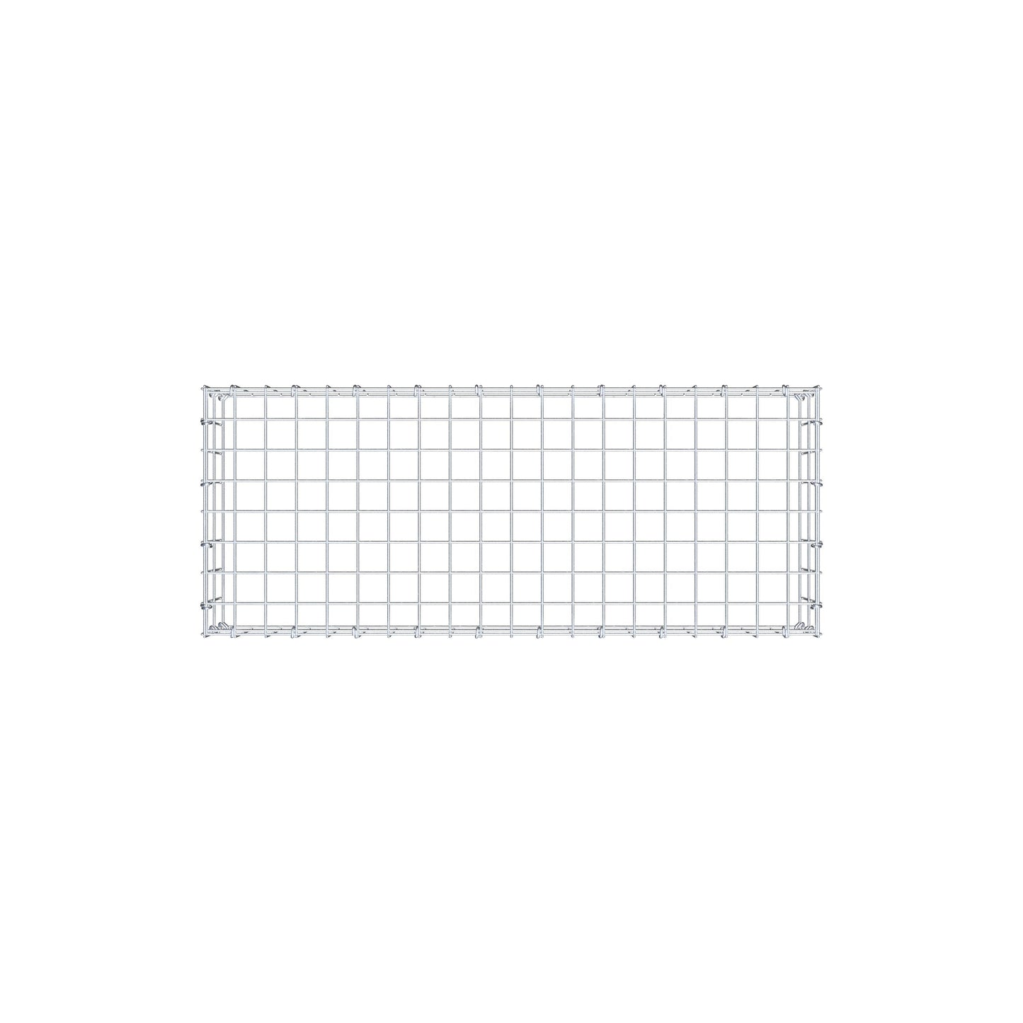Anbaugabione Typ 3 100 cm x 20 cm x 40 cm (L x H x T), Maschenweite 5 cm x 10 cm, C-Ring
