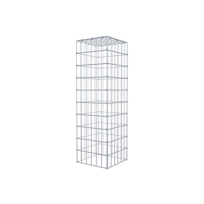 Typ 3 påbyggnadsgabion 100 cm x 30 cm x 30 cm (L x H x D), maskstorlek 5 cm x 10 cm, C-ring