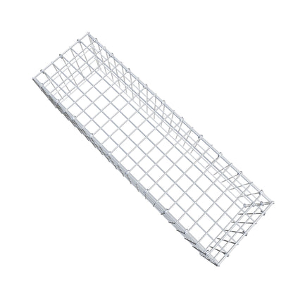 Typ 3 påbyggnadsgabion 100 cm x 30 cm x 30 cm (L x H x D), maskstorlek 5 cm x 10 cm, C-ring