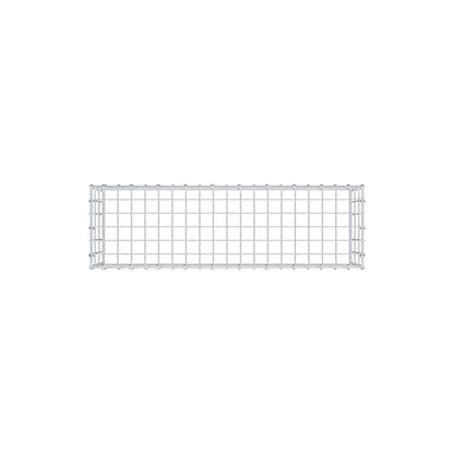 Typ 3 påbyggnadsgabion 100 cm x 30 cm x 30 cm (L x H x D), maskstorlek 5 cm x 10 cm, C-ring