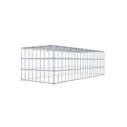 Gavión complementario de tipo 3 100 cm x 30 cm x 40 cm (largo x alto x fondo), malla 5 cm x 10 cm, anillo en C