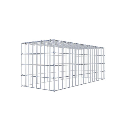 Typ 3 påbyggnadsgabion 100 cm x 40 cm x 40 cm (L x H x D), maskstorlek 5 cm x 10 cm, C-ring