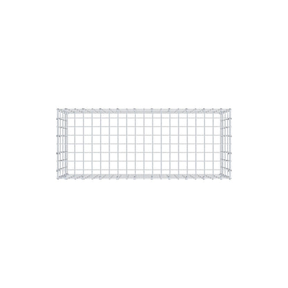 Typ 3 påbyggnadsgabion 100 cm x 40 cm x 40 cm (L x H x D), maskstorlek 5 cm x 10 cm, C-ring