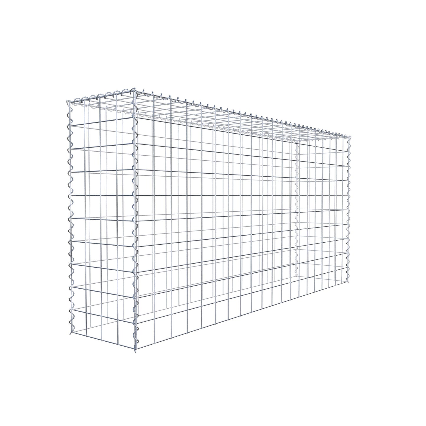 Grown-on gabion type 3 200 cm x 100 cm x 40 cm (L x H x D), mesh size 10 cm x 10 cm, spiral