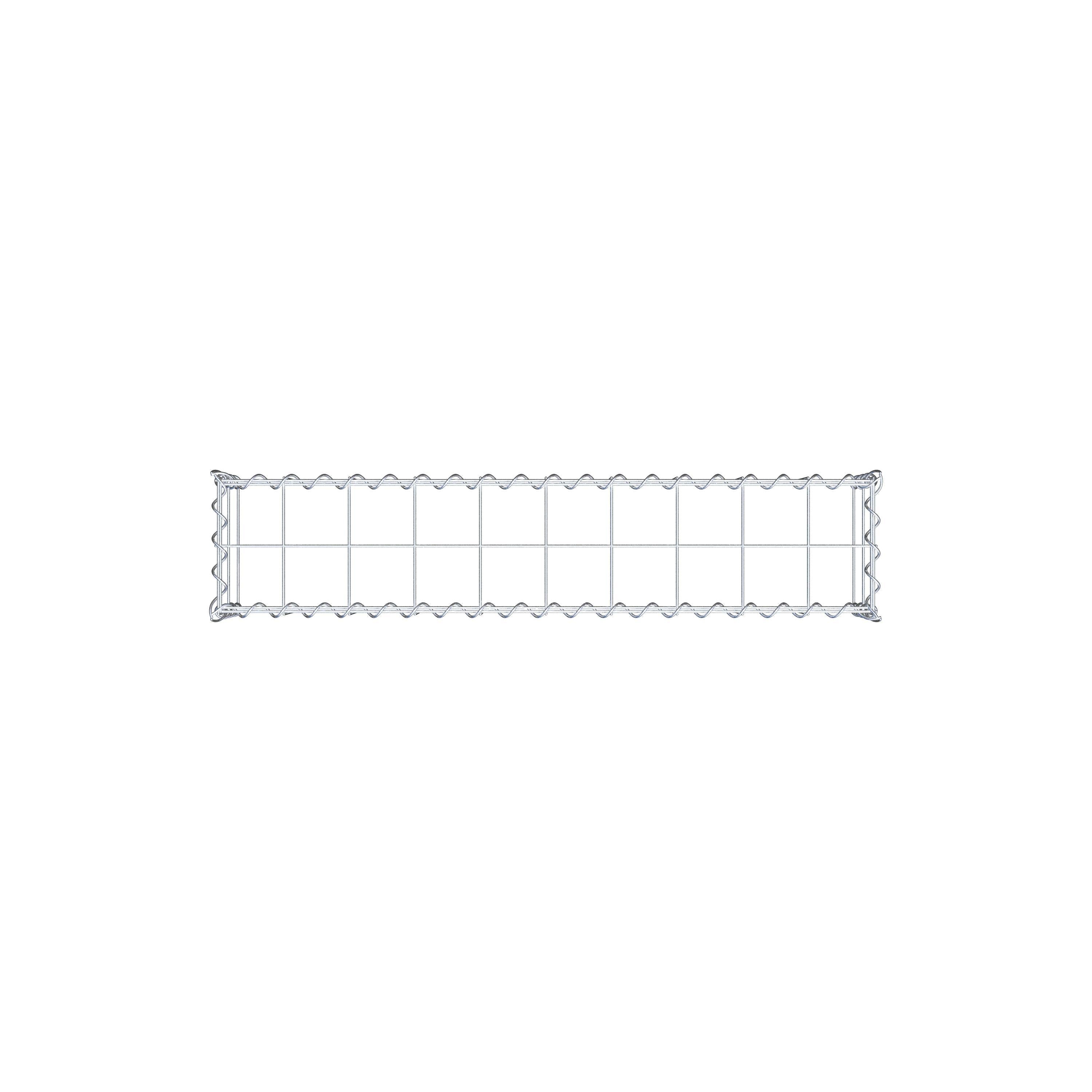 Gabião Tipo 3 100 cm x 20 cm x 20 cm (C x A x P), malhagem 10 cm x 10 cm, espiral