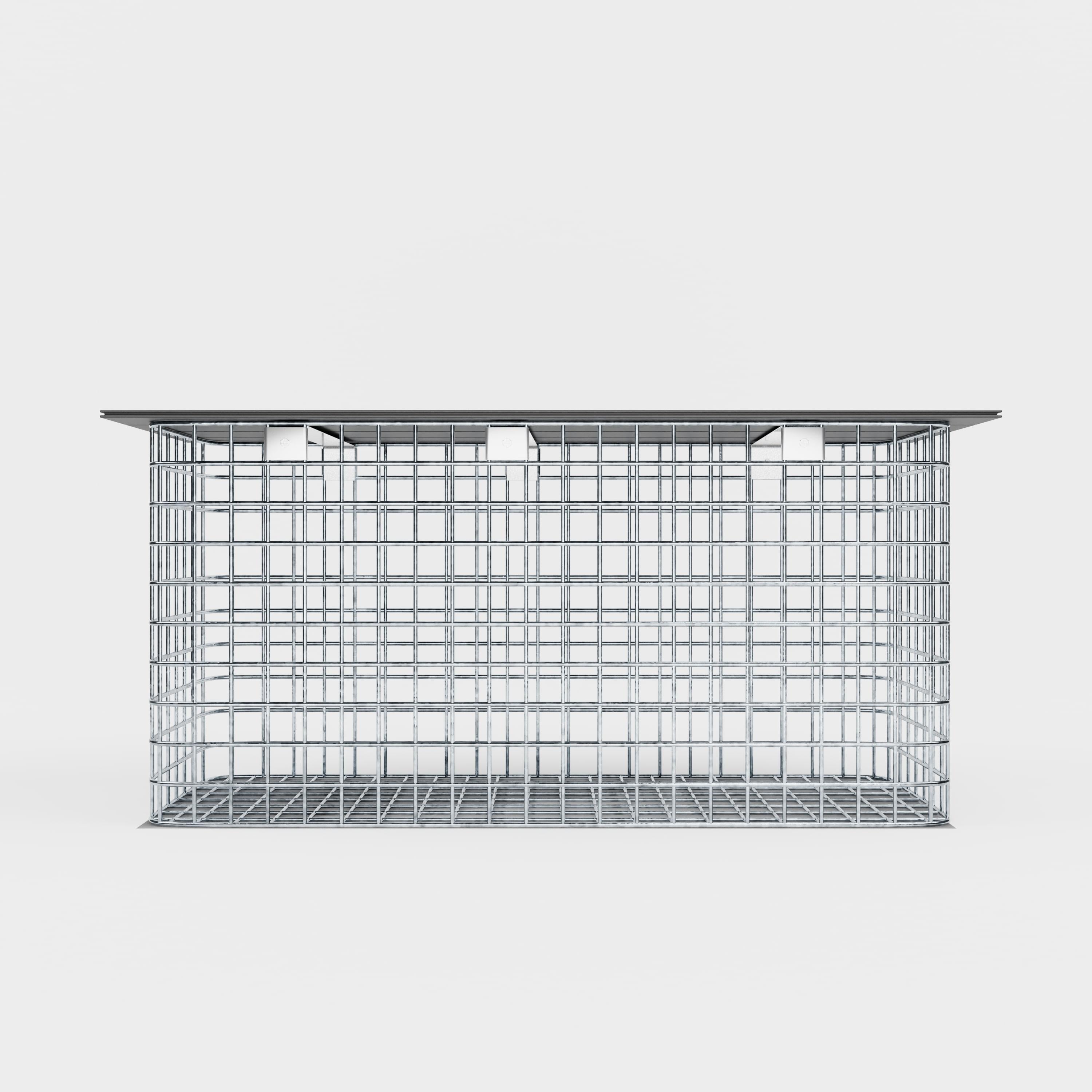 Banco de jardim 102 x 50 x 42 cm MW 5 x 5 cm galvanizado a quente, com capa reciclada em antracite