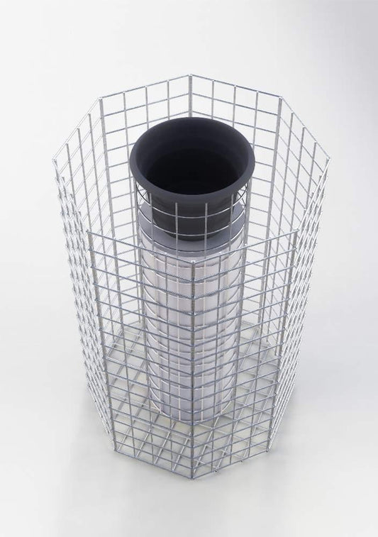 Colonna floreale ottagonale Altezza 62 cm MW 5 x 5 cm, zincata a caldo incl. vaso