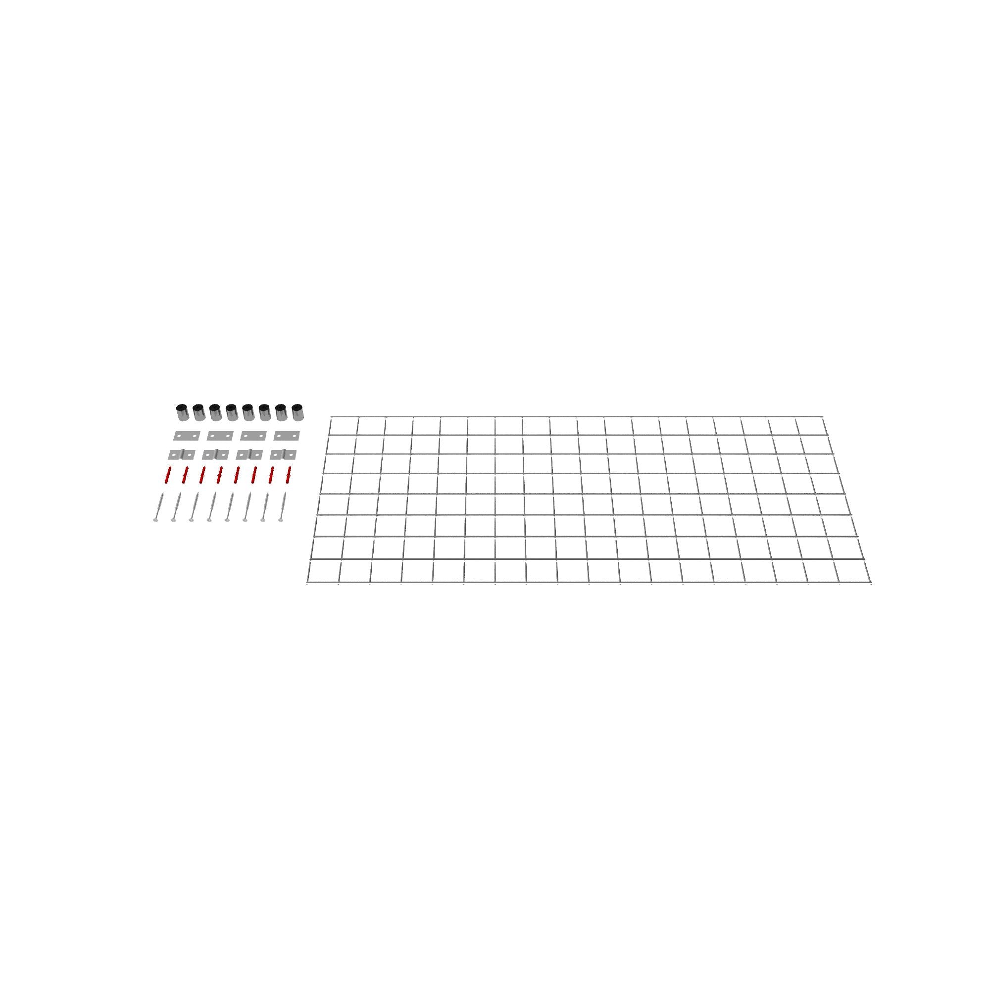 Traliccio decorativo (incl. materiale di montaggio) Dimensioni della rete 5 x 5 cm