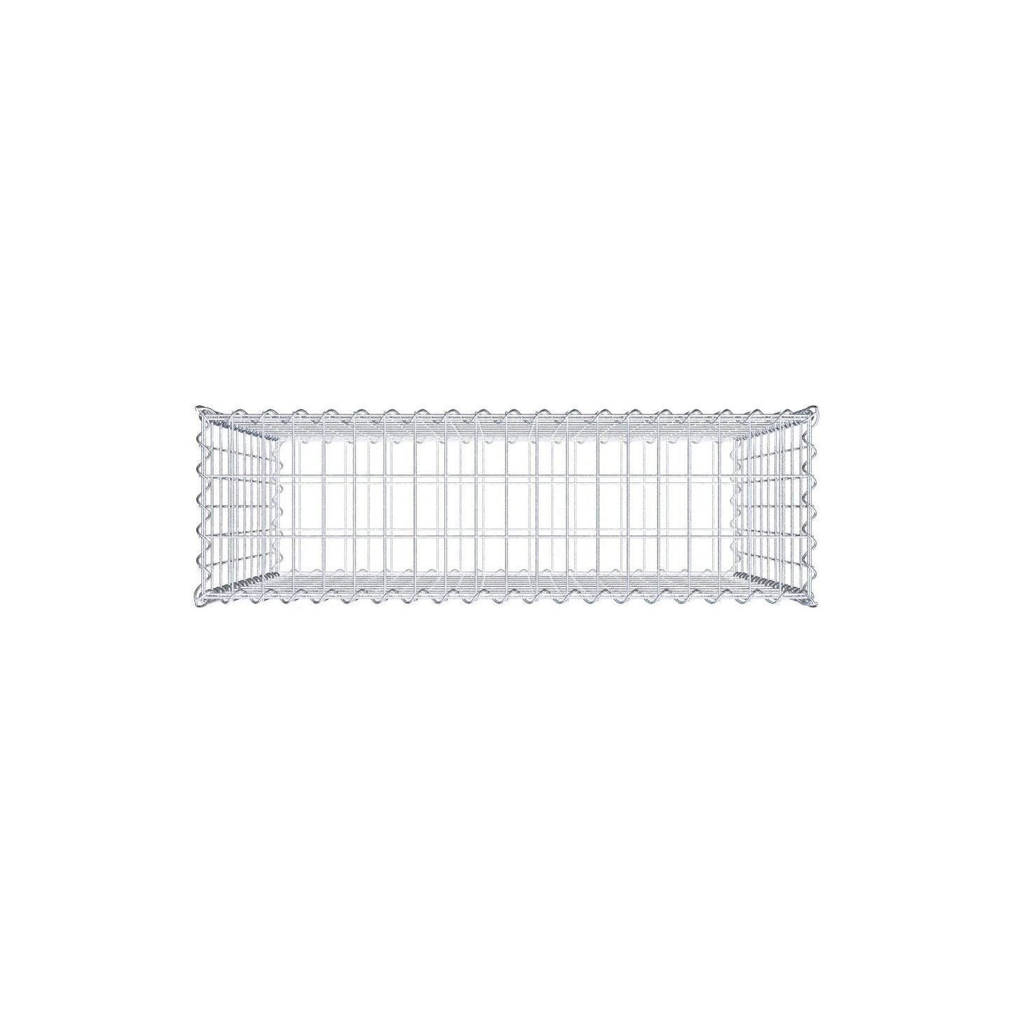 2er Set Gabionen 100 cm x 100 cm x 30 cm (L x H x T), Maschenweite 5 x 10 cm, Spirale