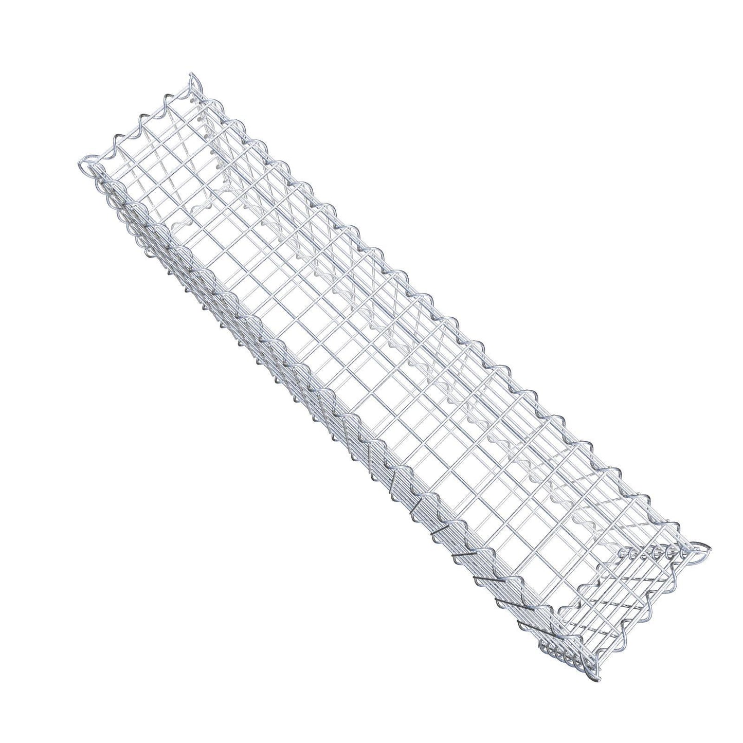 Lot de 2 gabions 100 cm x 30 cm x 20 cm (L x H x P), mailles 5 x 5 cm, spirale