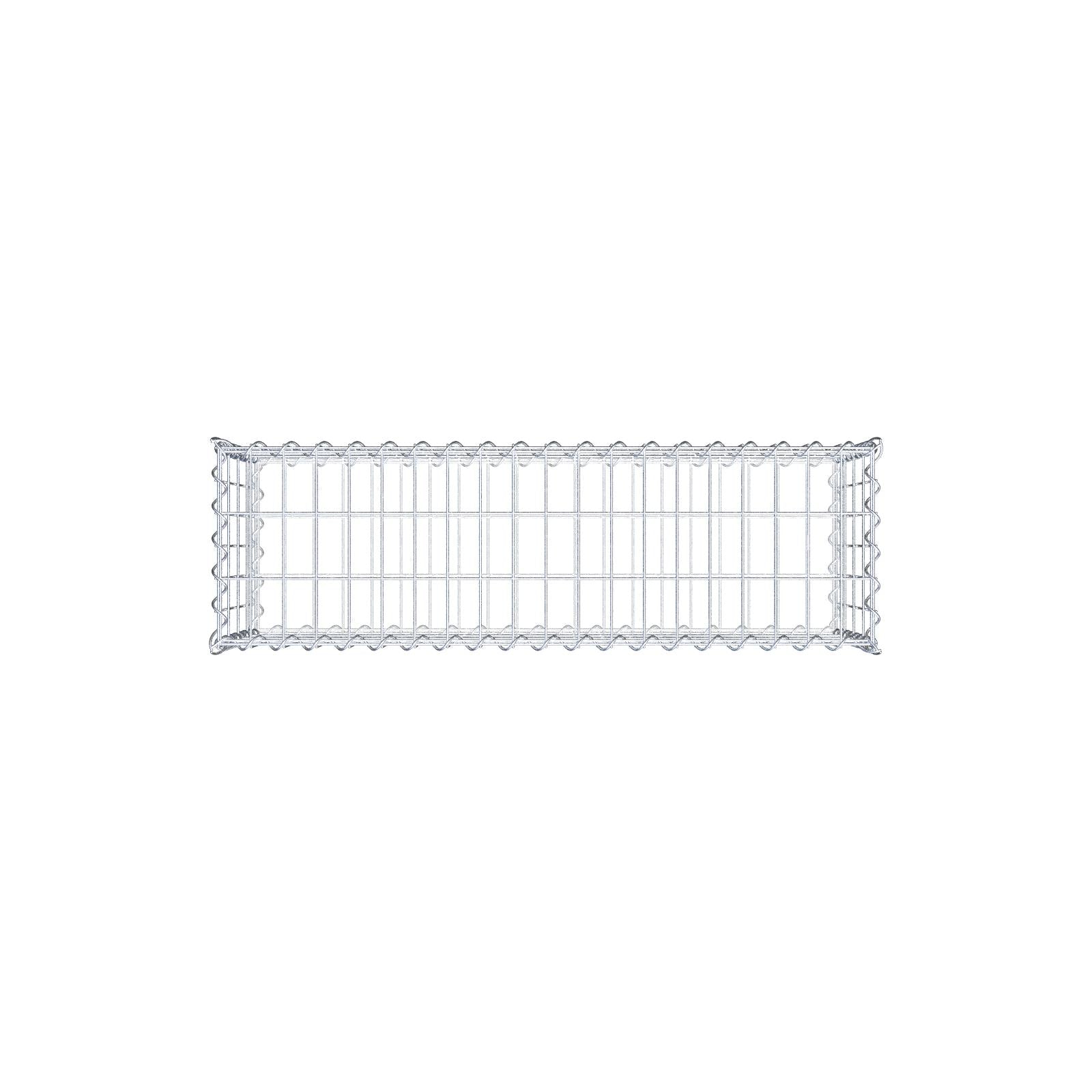 2er Set Gabionen 100 cm x 40 cm x 30 cm (L x H x T), Maschenweite 5 x 10 cm, Spirale
