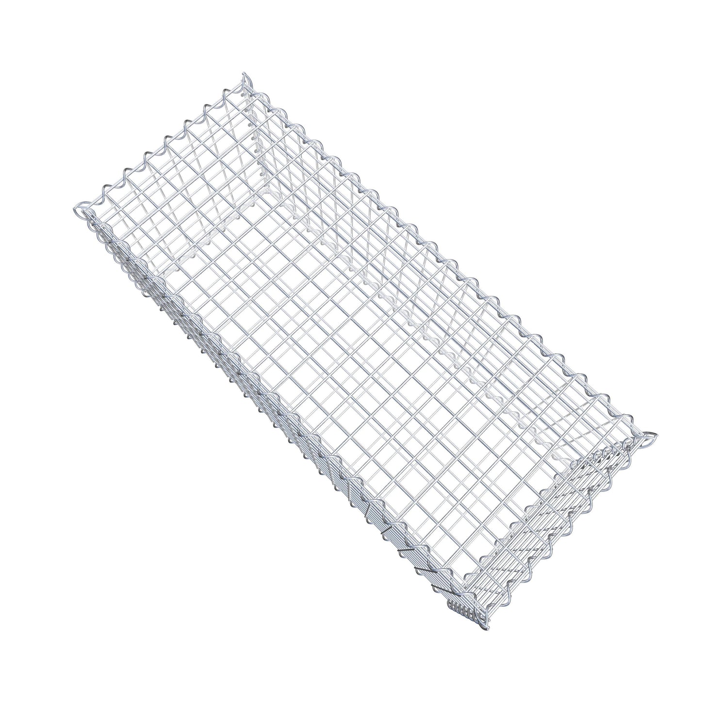 Lot de 2 gabions 100 cm x 40 cm x 40 cm (L x H x P), mailles 5 x 5 cm, spirale
