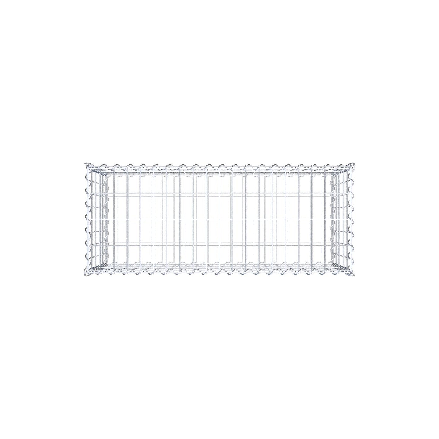 Lot de 2 gabions 100 cm x 50 cm x 40 cm (L x H x P), mailles 5 x 10 cm, spirale