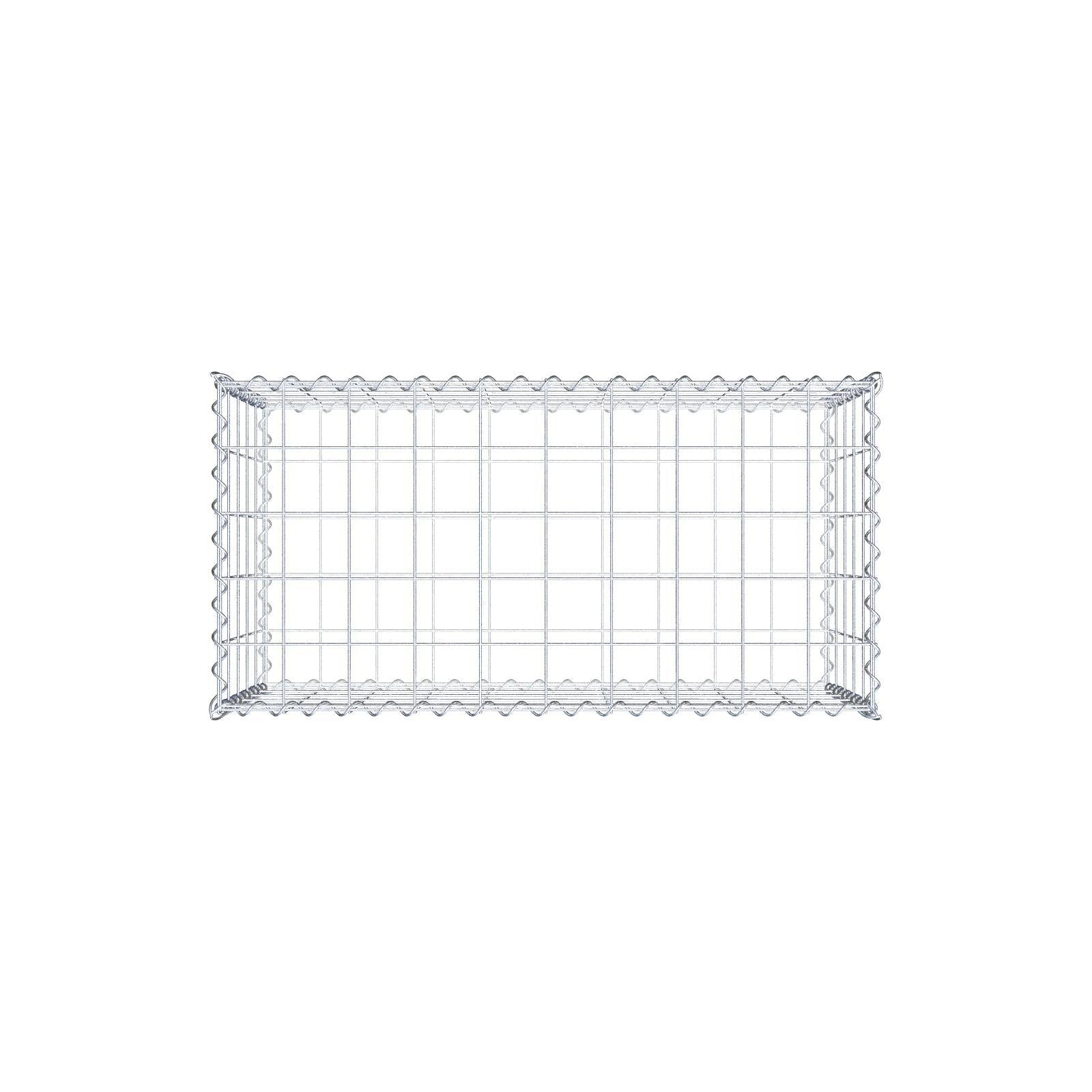 2er Set Gabionen 100 cm x 50 cm x 50 cm (L x H x T), Maschenweite 10 x 10 cm, Spirale
