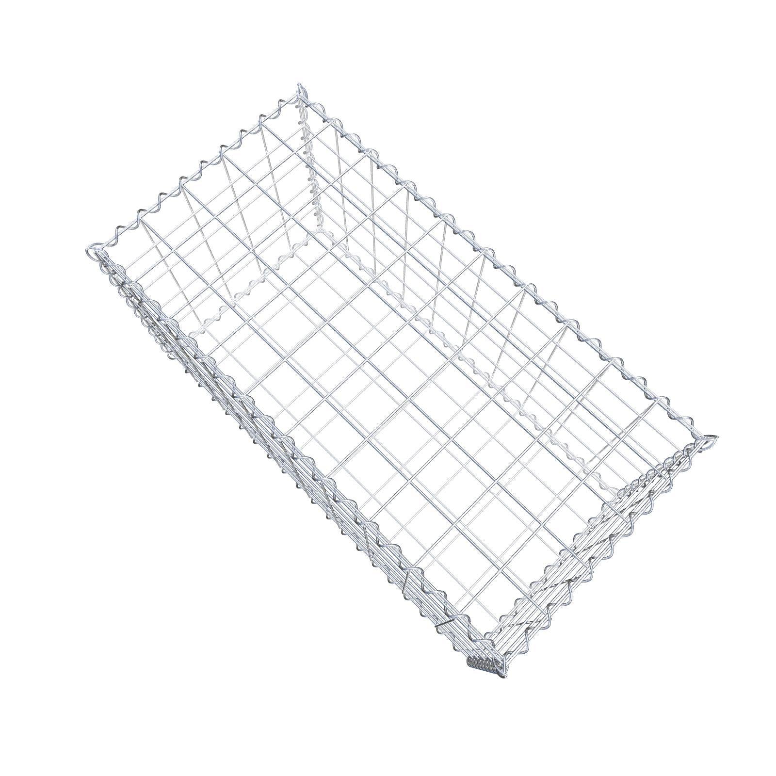 2er Set Gabionen 100 cm x 50 cm x 50 cm (L x H x T), Maschenweite 10 x 10 cm, Spirale