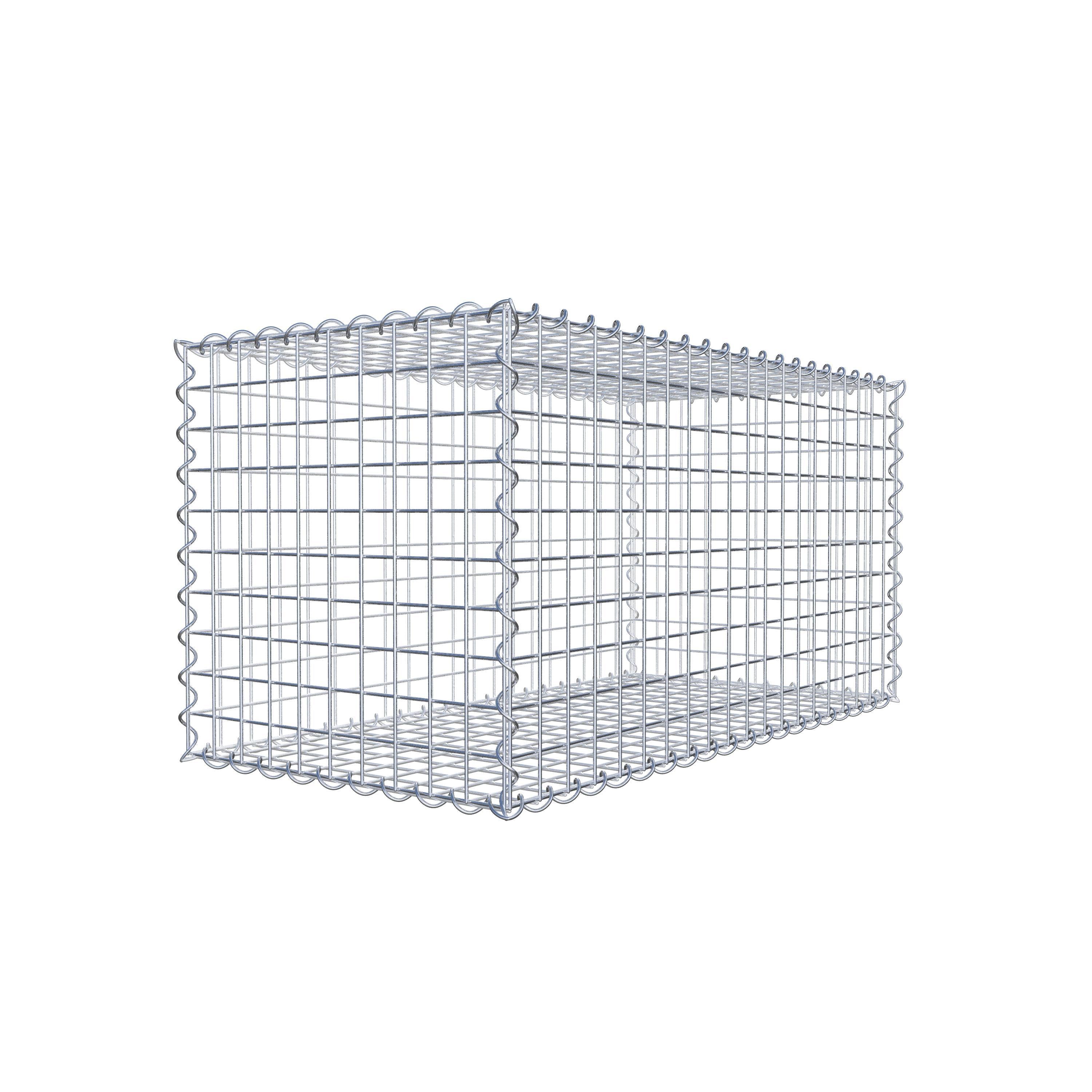 2er Set Gabionen 100 cm x 50 cm x 50 cm (L x H x T), Maschenweite 5 x 5 cm, Spirale