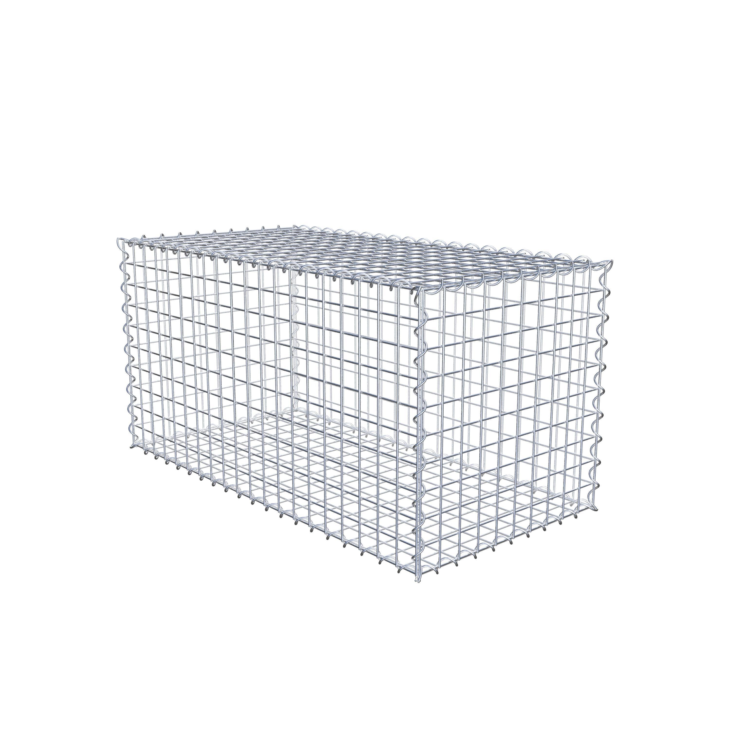 2er Set Gabionen 100 cm x 50 cm x 50 cm (L x H x T), Maschenweite 5 x 5 cm, Spirale