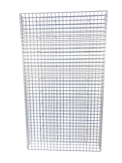 Gabion hot-dip galvanized 117 cm x 200 cm x 22 cm, mesh size 5 cm x 5 cm, fully welded