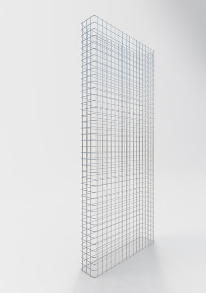 Gabion hegn længde 87 cm, højde 160 cm, dybde 17 cm, maskestørrelse 5 x 5 cm