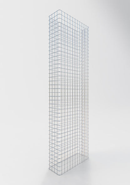 Gabion hegn længde 62 cm, højde 160 cm, dybde 22 cm, maskestørrelse 5 x 5 cm
