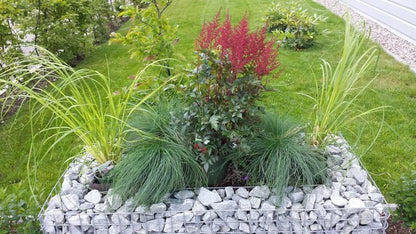 Rechthoekig verhoogd bed 120 cm x 50 cm x 50 cm (L x H x D), maaswijdte 5 x 5 cm, wanddikte 10 cm