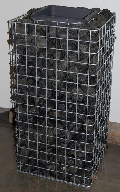 Blomsterpelare Höjd 82 cm Bas 42 x 42 cm MW 5 x 5 cm, varmförzinkad inkl. kruka