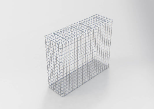 Gabion galvanisé à chaud 102 cm x 82 cm x 32 cm, mailles 5 cm x 5 cm, entièrement soudé