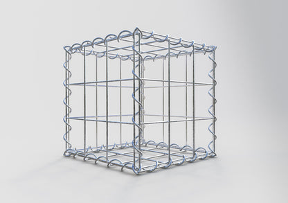 Gabion 30 cm x 30 cm x 30 cm (L x H x P), mailles 10 cm x 10 cm, spirale