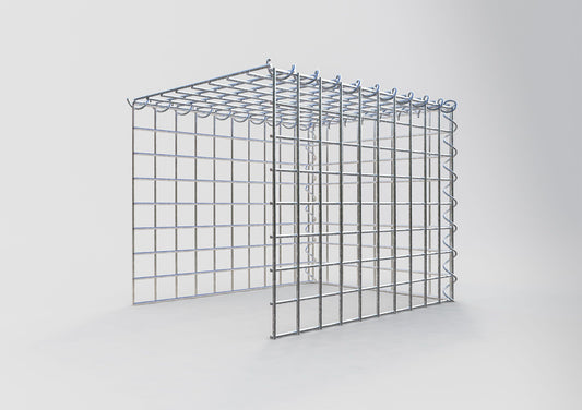 Add-on schanskorf type 4 50 cm x 40 cm x 40 cm (L x H x D), maaswijdte 5 cm x 5 cm, spiraalvormig