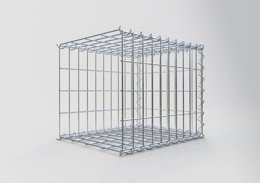 Gabião tipo 2 50 cm x 40 cm x 40 cm (C x A x P), malhagem 5 cm x 10 cm, espiral