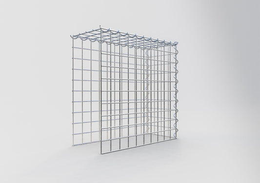 Gabion rapporté type 4 50 cm x 50 cm x 20 cm (L x H x P), mailles 5 cm x 5 cm, spirale