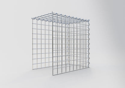 Add-on schanskorf type 4 50 cm x 50 cm x 30 cm (L x H x D), maaswijdte 5 cm x 5 cm, spiraalvormig