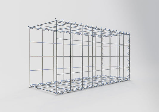 Gabião tipo 2 80 cm x 40 cm x 30 cm (C x A x P), malhagem 10 cm x 10 cm, espiral