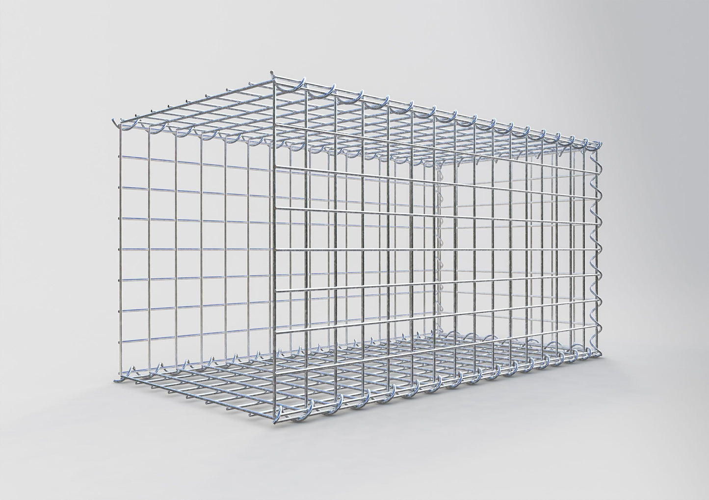 Extra gabion typ 2 80 cm x 40 cm x 40 cm (L x H x D), maskstorlek 5 cm x 5 cm, spiral