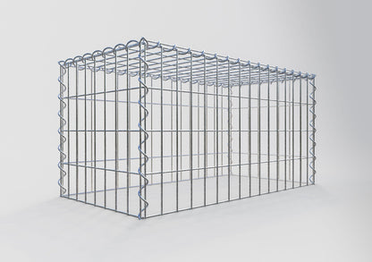 Gabbione aggiuntivo tipo 3 80 cm x 40 cm x 40 cm (L x H x P), dimensione maglia 5 cm x 10 cm, a spirale