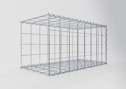 Grown-on gabion type 2 80 cm x 40 cm x 40 cm (L x H x D), mesh size 10 cm x 10 cm, spiral