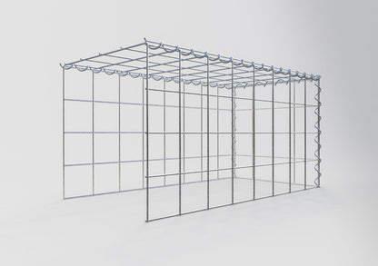 Anbaugabione Typ 4 80 cm x 40 cm x 40 cm (L x H x T), Maschenweite 10 cm x 10 cm, Spirale