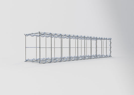 Anbaugabione Typ 2 100 cm x 20 cm x 20 cm (L x H x T), Maschenweite 10 cm x 10 cm, Spirale