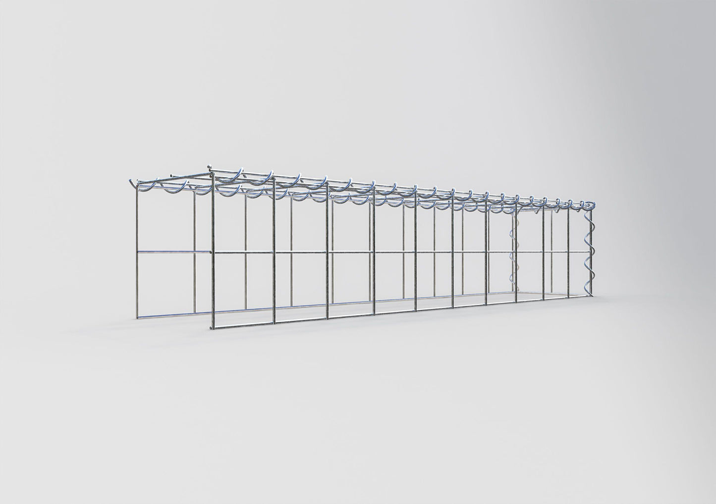 Gabião tipo 4 100 cm x 20 cm x 20 cm (C x A x P), malhagem 10 cm x 10 cm, espiral