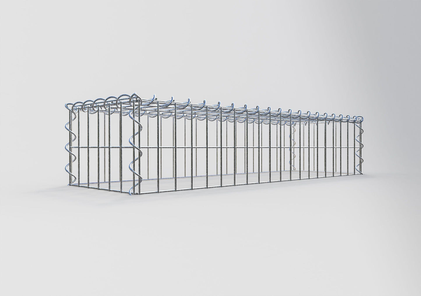 Extra gabion typ 3 100 cm x 20 cm x 30 cm (L x H x D), maskstorlek 5 cm x 10 cm, spiral