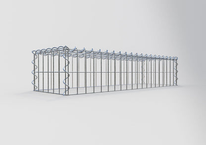 Extra gabion typ 3 100 cm x 20 cm x 30 cm (L x H x D), maskstorlek 5 cm x 10 cm, spiral